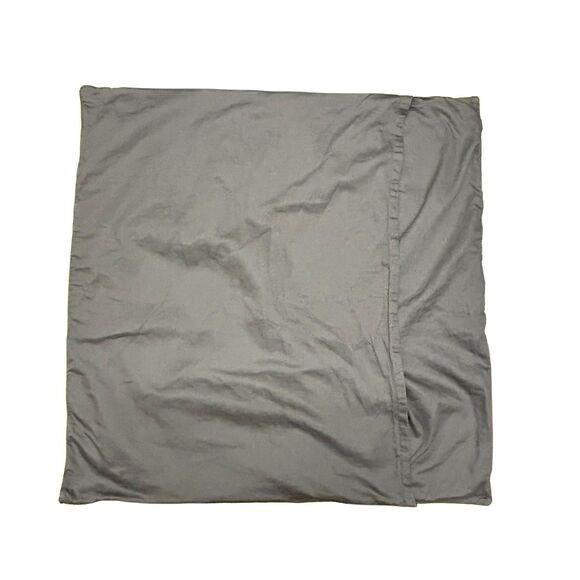 Croscill Home European Pillow Sham Grey Pleated Silver Stripe 24 x 24" Set of 2 - Picture 4 of 9